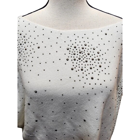 Milano Sweaters - Milano Embellished Eggshell Sweater NWT Size Large